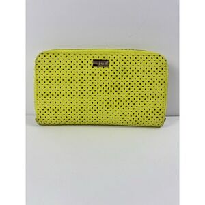 Thirty One Jewell Zip-Around Wallet - Bright Yellow - Flashy Retro Y2K Fun